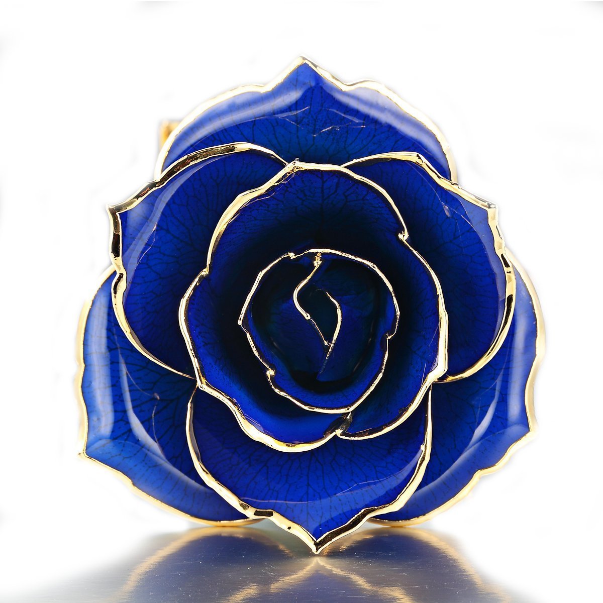 ROYAL BLUE 24-KARAT GOLD-DIPPED ROSE (FULL BLOOM) ROYAL BLUE 24-KARAT GOLD-DIPPED ROSE (FULL BLOOM)