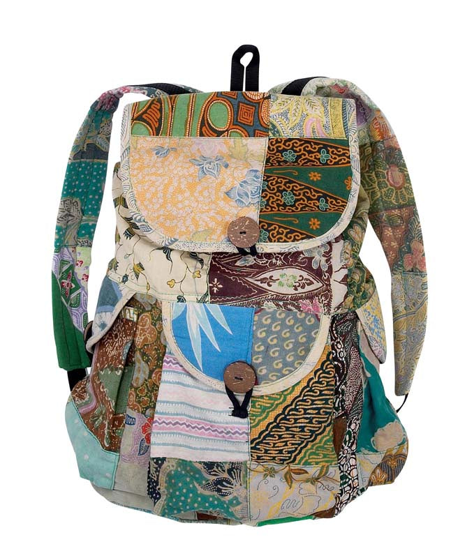 Sari Backpack- recycled material – Journeys Spirited Gifts display picture 1