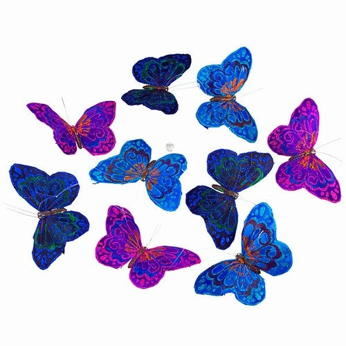 BUTTERFLY GARLAND ROYAL GLITTER BUTTERFLY GARLAND ROYAL GLITTER