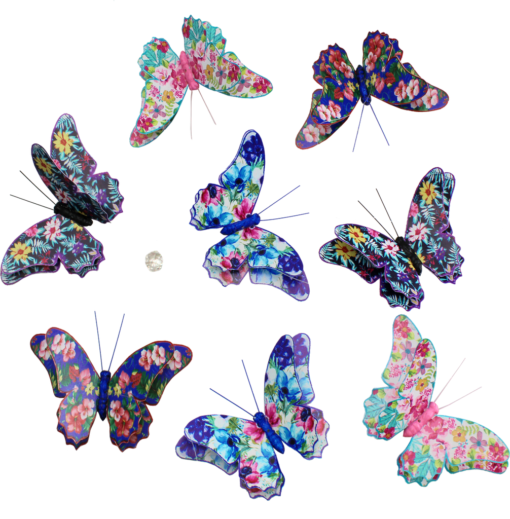 BUTTERFLY FANTASY DUO PAPER GARLAND BUTTERFLY FANTASY DUO PAPER GARLAND