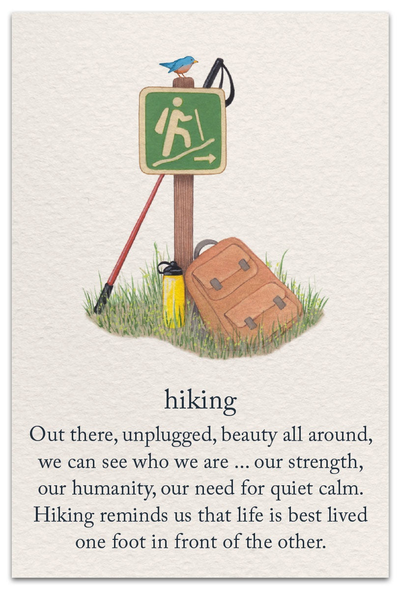 Hiking Birthday Card 1451