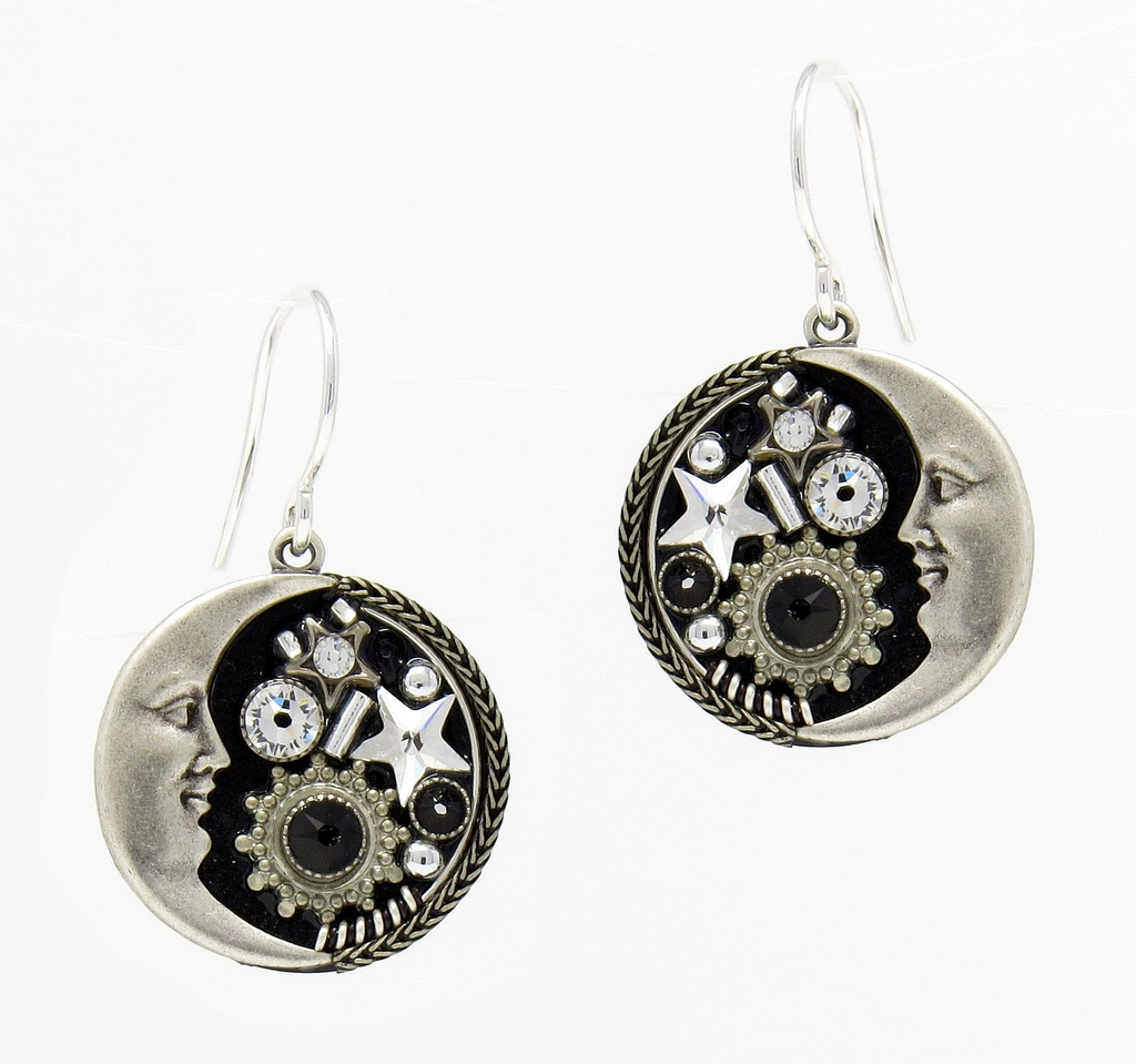 Stoned Fila Disk Pendant - Tanzanite