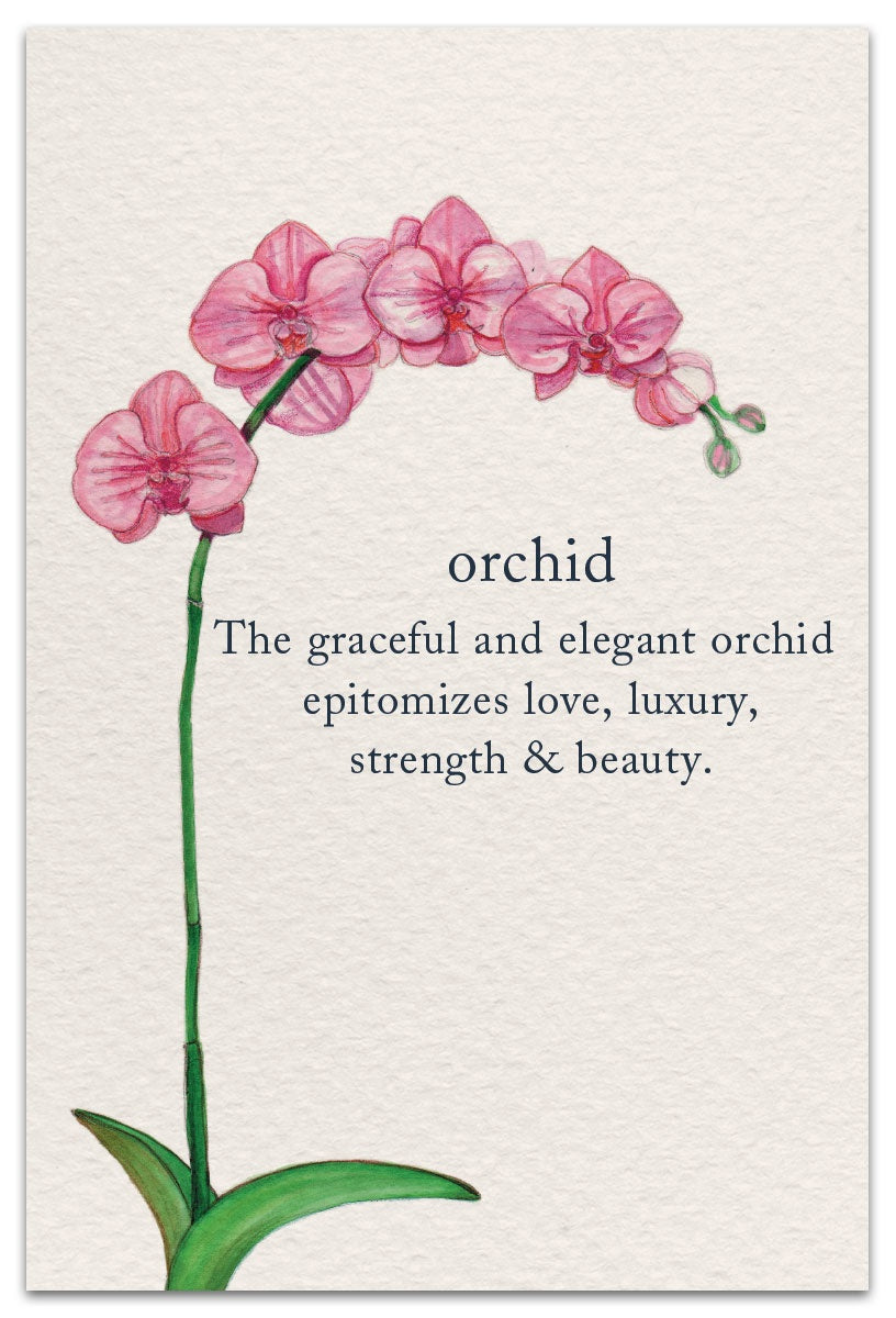 Orchid Birthday Card- 1283 Orchid Birthday Card- 1283