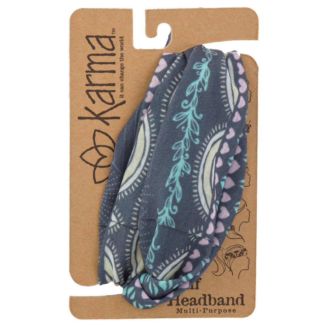 half headband grey heart half headband grey heart