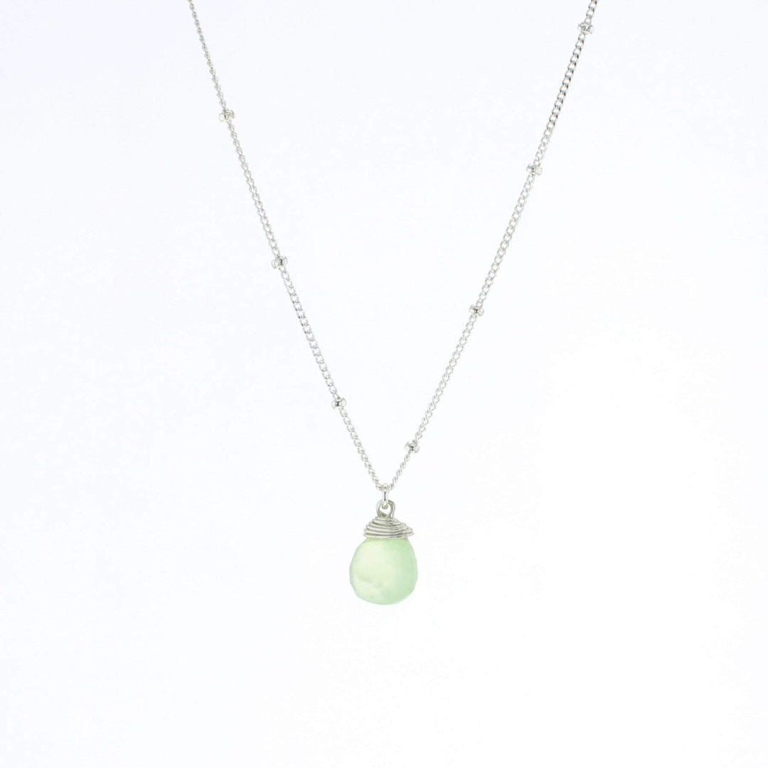 Stoned Fila Disk Pendant - Tanzanite