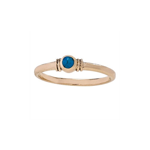 Small Turquoise Bronze Ring Small Turquoise Bronze Ring