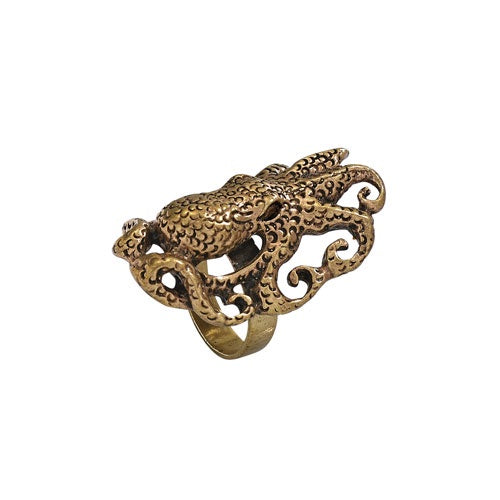 Octopus Everywhere Bronze Ring Octopus Everywhere Bronze Ring