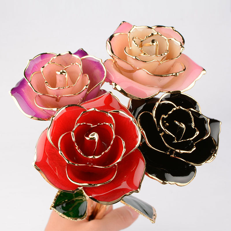 PINK 24-KARAT GOLD-DIPPED ROSE (FULL BLOOM) PINK 24-KARAT GOLD-DIPPED ROSE (FULL BLOOM)
