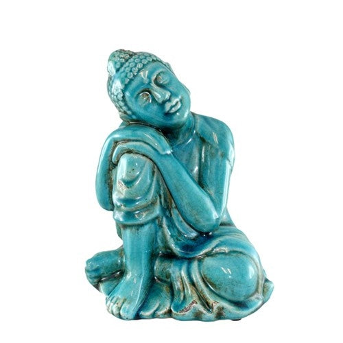 Resting Buddha Blue Ceramic Resting Buddha Blue Ceramic