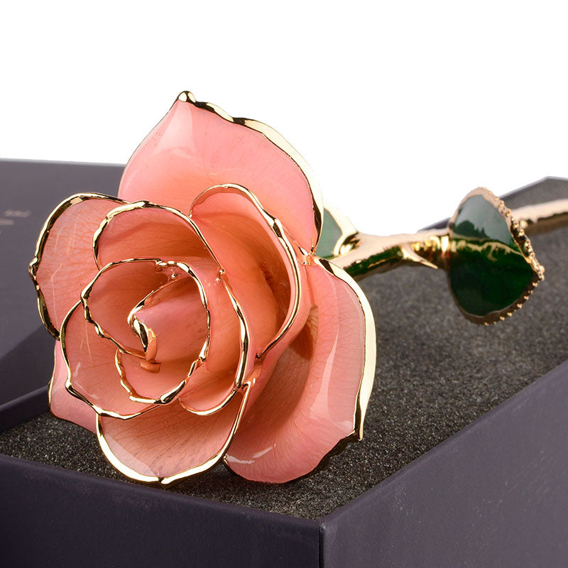 PINK 24-KARAT GOLD-DIPPED ROSE (FULL BLOOM) PINK 24-KARAT GOLD-DIPPED ROSE (FULL BLOOM)