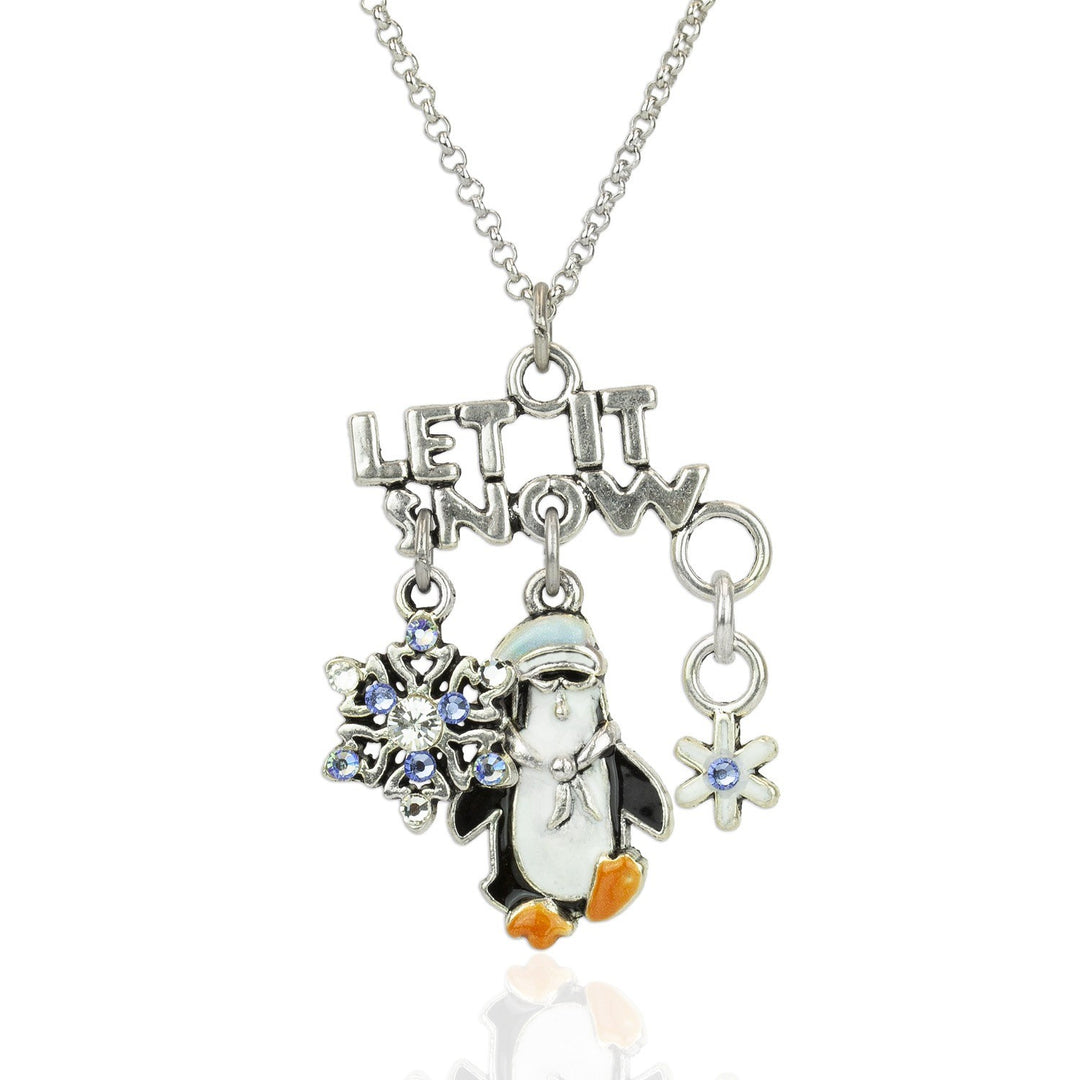 Penguin with Snowflakes Necklace Penguin with Snowflakes Necklace